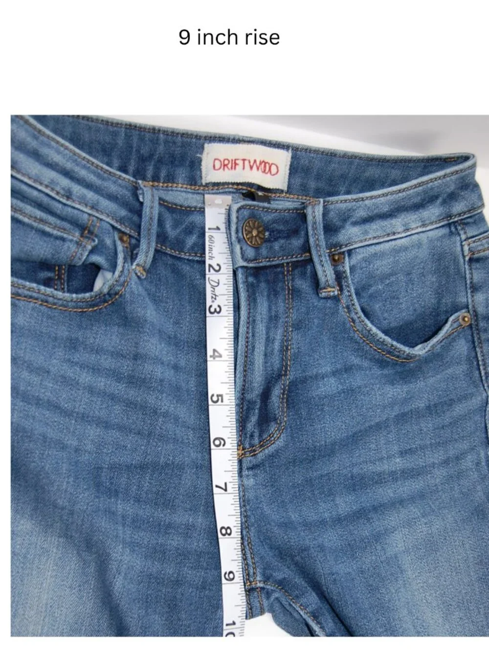 Driftwood Jackie Skinny Jeans W25 L28   Medium Wash Stretch Ankle Denim Boutique - Picture 8 of 15